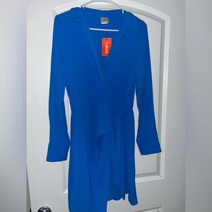Women's Long Sleeve Dress in Blue